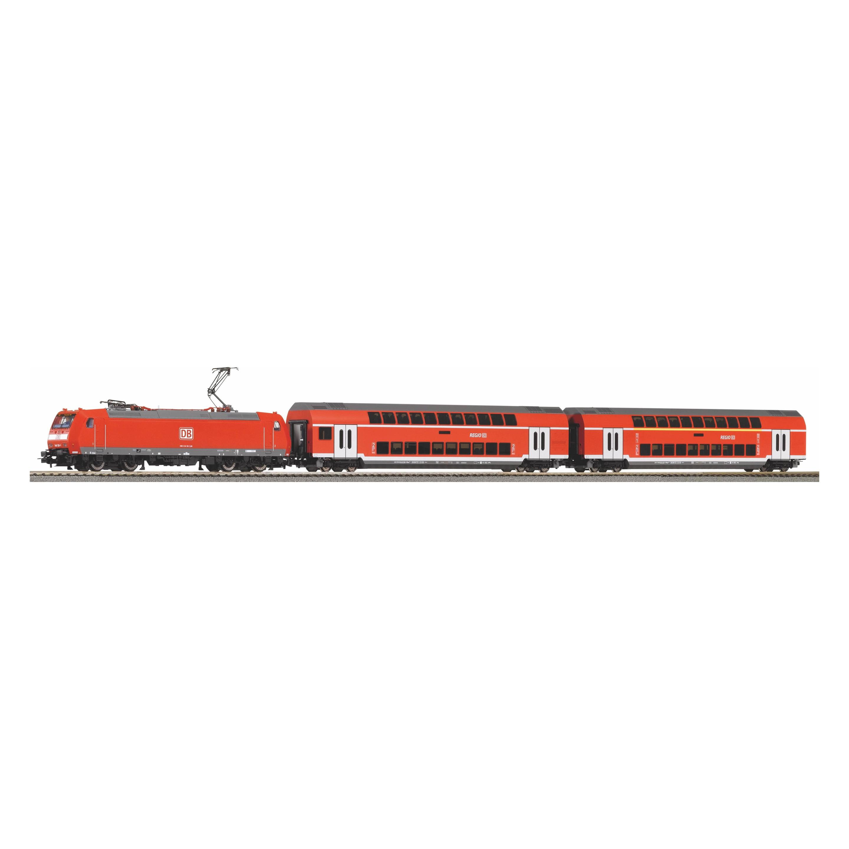 Piko PSCwlan S-Set DB AG BR 146 mit 2 Dosto A-Gleis & B VI (Spur H0) (59102)