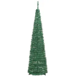 vidaXL Pop-Up-Weihnachtsbaum Künstlich 50 LEDs Grün 120 cm