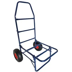 Relaxdays Transportwagen klappbar 80kg Blau,Rot,Schwarz