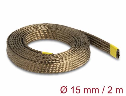 Delock 20888 20888 Geflechtschlauch Braun 2m 1St.