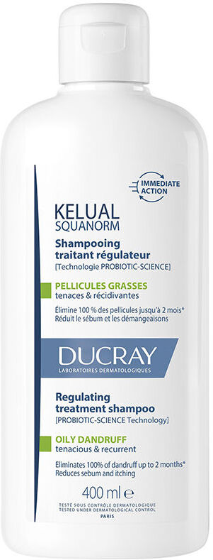 Ducray Shampoing Kelual Squanorm pour pellicules grasses 400 ml