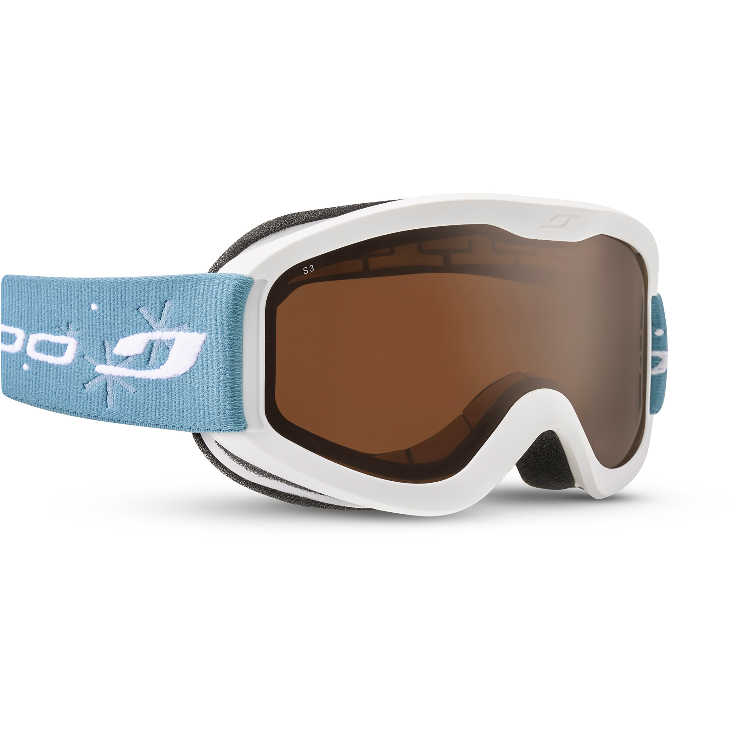 Julbo Proton 3 Skibrille Kinder Skibrillen weiß-blau braun Größe S Trekking
