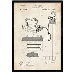 POSTER Aufbügeln Patent A3 Rahmenlos