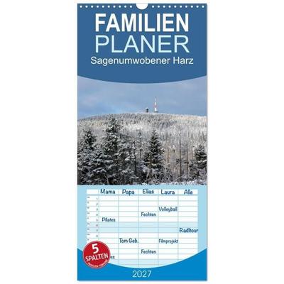 Familienplaner 2027 - Sagenumwobener Harz mit 5 Spalten (Wandkalender, 21 x 45 cm) CALVENDO