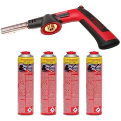 Rothenberger Industrial Lötbrenner RS 300 inkl. 4 x Multigas Kartusche 338g