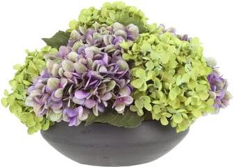 Creative Labs Assorted Hydrangeas in Wide Fiberstone Vase