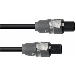Sommer Cable Lautsprecherkabel Speakon 2x2,5 20m sw (20 m, 2.50 mm2), Lautsprecherkabel