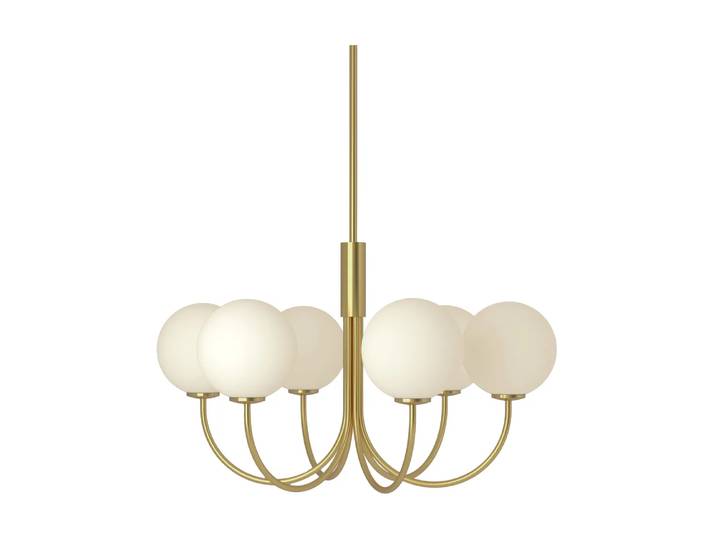 Herstal Lustre Ballon Ø 45 cm Laiton satiné, Ø60 cm