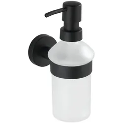 WENKO Seifenspender Mod. Bosio Edelstahl Black matt, Fassungsvermögen ca. 200 ml