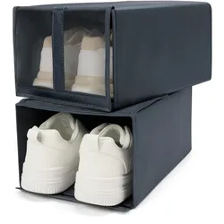 Tchibo - 2 faltbare Schuhboxen - anthrazit