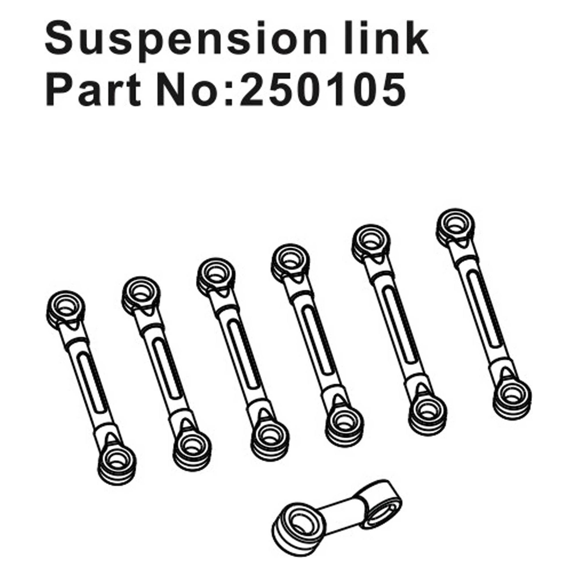 Hobby Plus RC Suspension Link Set (HBP250105)