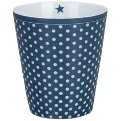 Krasilnikoff Happy Mug Micro Dots Becher, 330 ml, blau