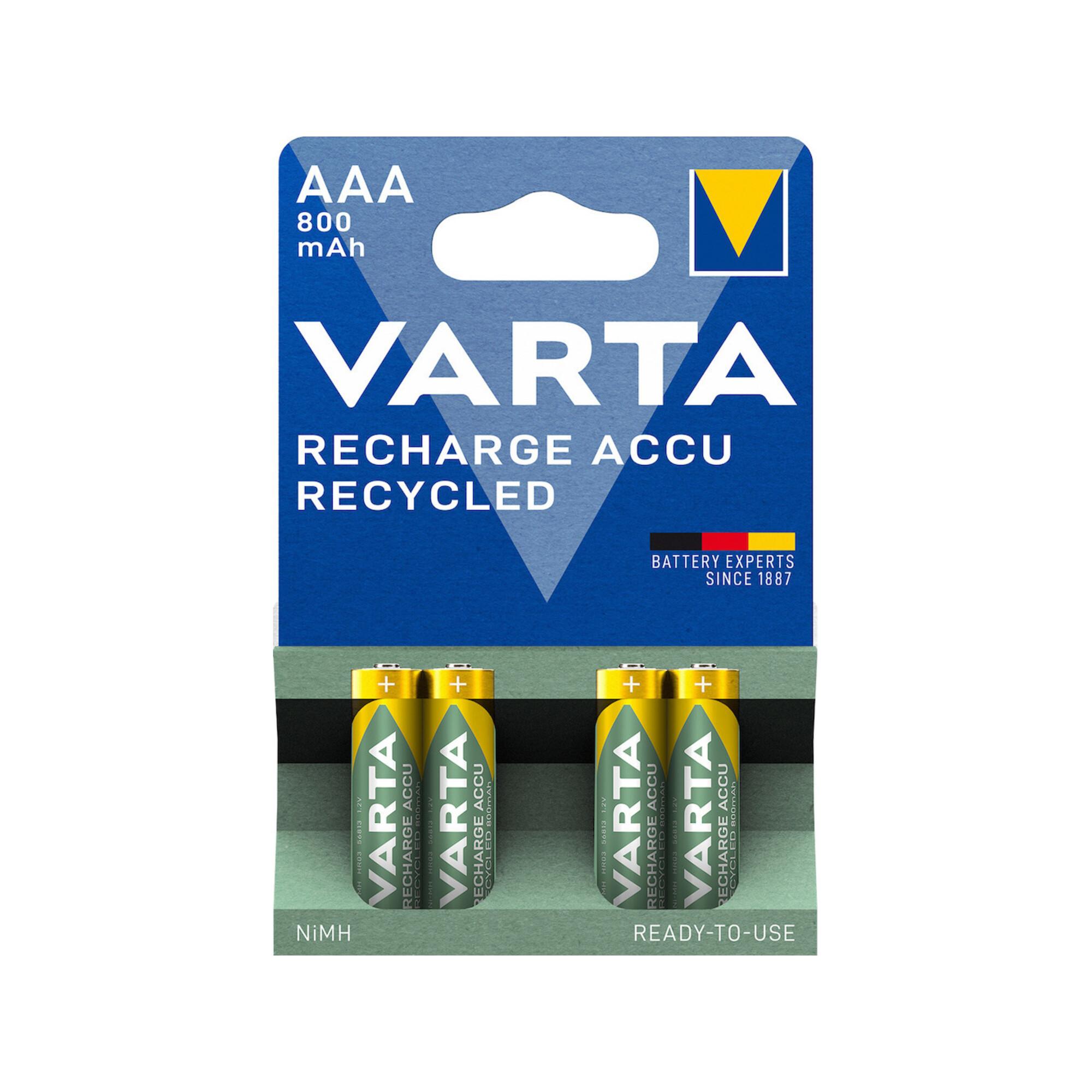 VARTA RECHARGE ACCU AAA 800mAh 4er Blister (56813101404)