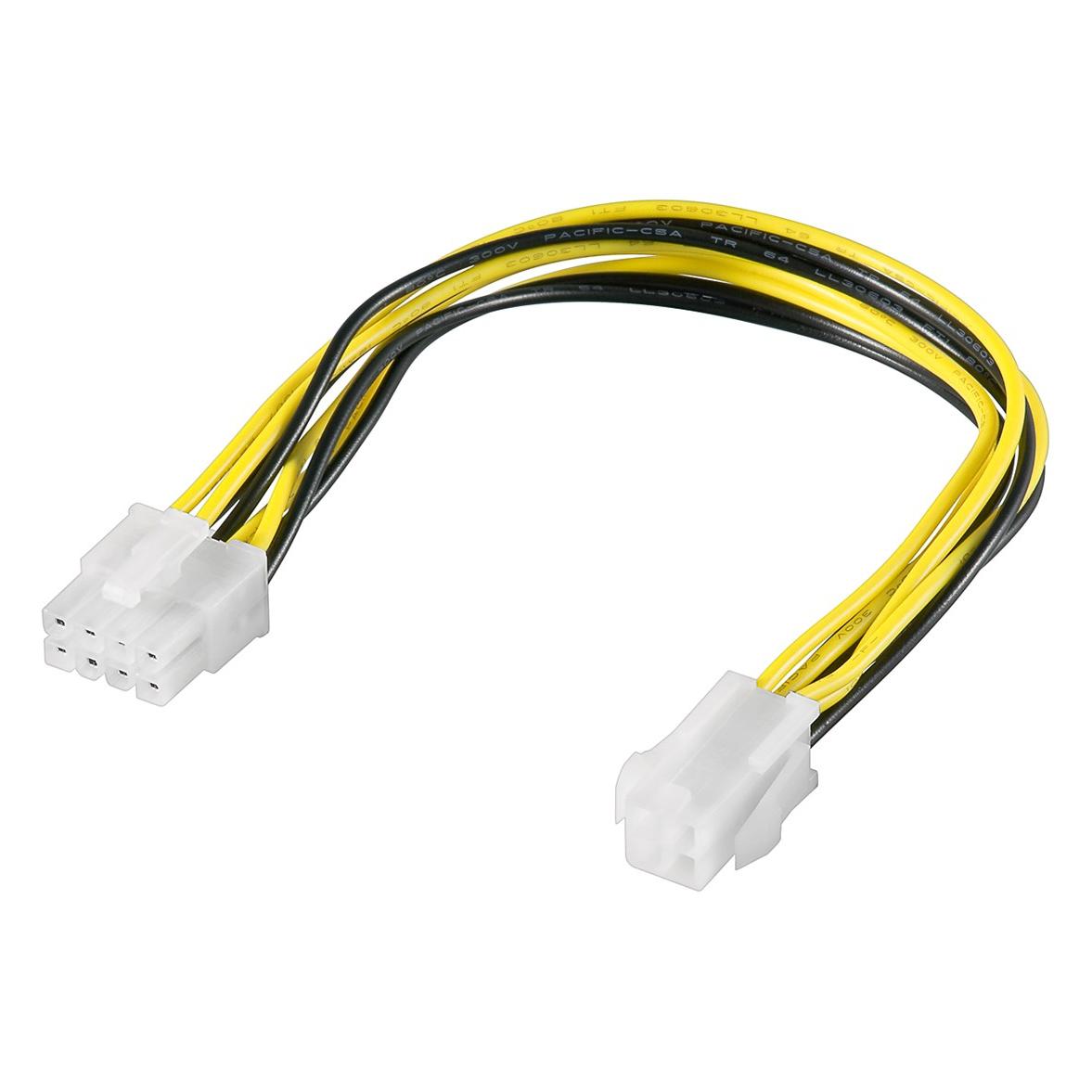 PremiumCord Power Reduction 8pin/M Source to P4 4pin/F (20 cm) (kn-16)