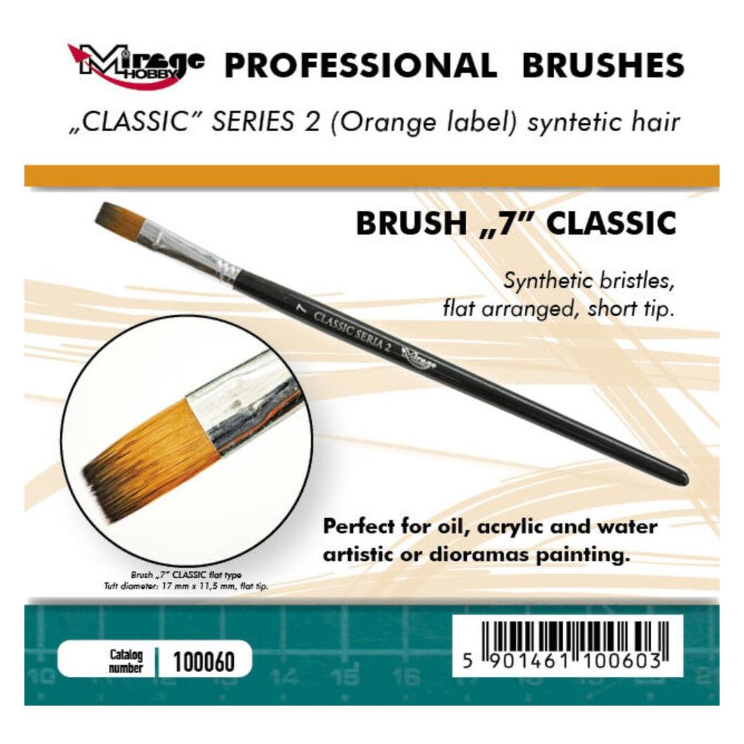 Mirage Hobby Mirage Brush Flat High Quality Classic Series 2 size 7 (7 mm) (100060)