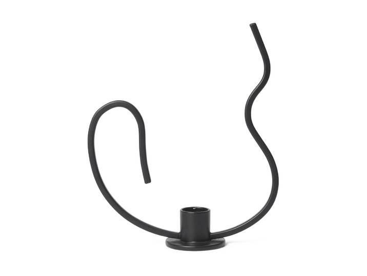Ferm Living Bougeoir Valse low Noir