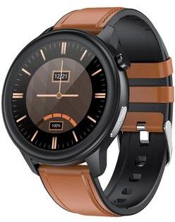 Inspired Deals E80 Smart Fitness Tracker With Health Monitoring Watch Features And IP68 Waterproof Design brown
