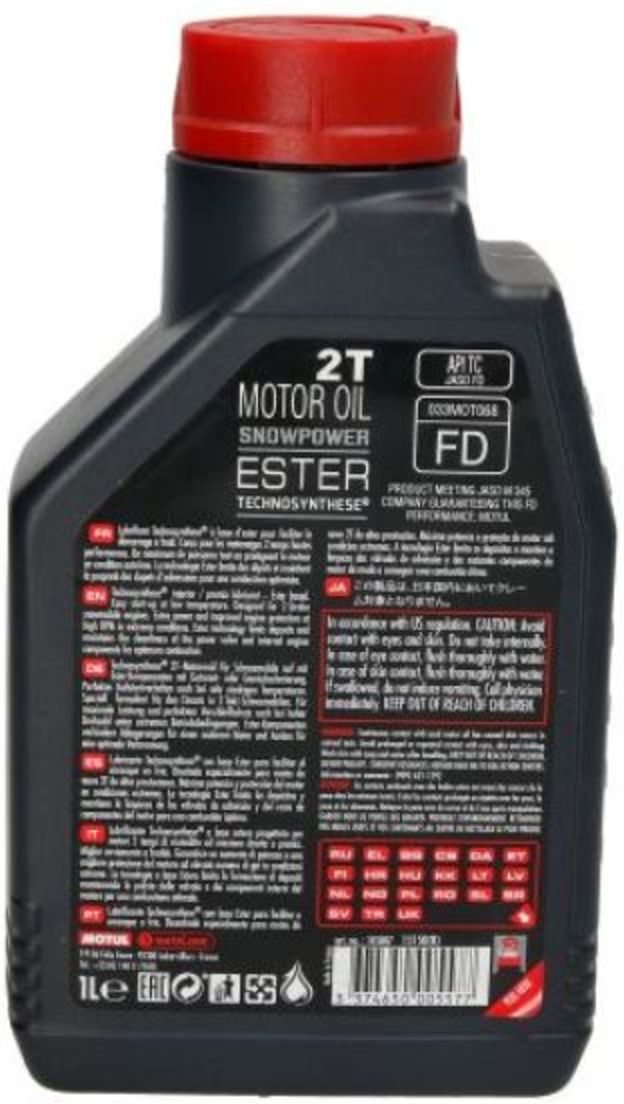 Motul Olio motore 105887 2T Snowpower 1L