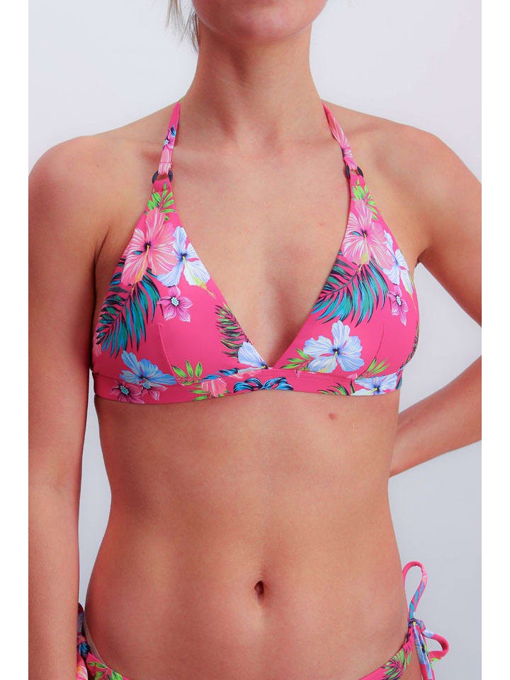 Joop! Bodywear Bikini-Oberteil in Pink/ Bunt - 34A-Cup