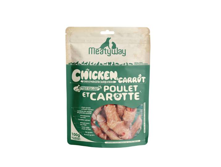 MeatyWay Poulet et carotte 100 g