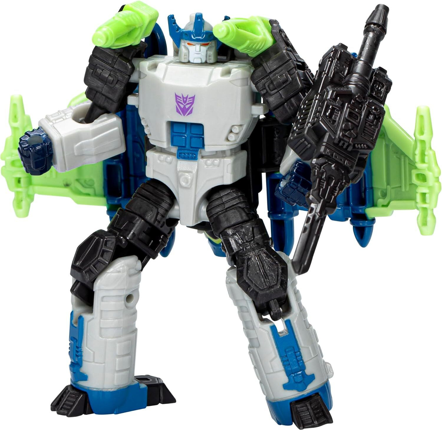 Hasbro Transformers Legacy United Core Energon Universe Megatron - Zwart, Blauw, Groen, Grijs