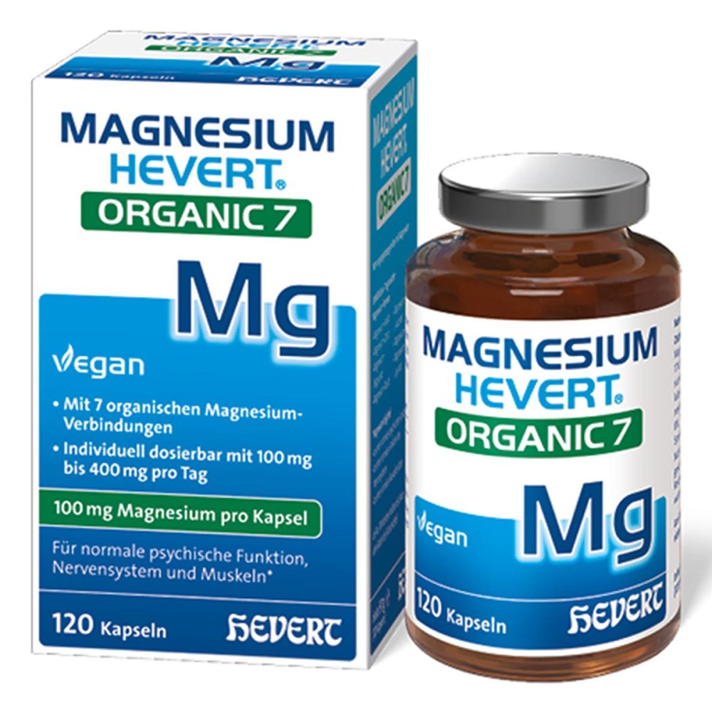 Hevert-Arzneimittel GmbH & Co. KG Magnesium Hevert Organic 7 Kapseln 20049008
