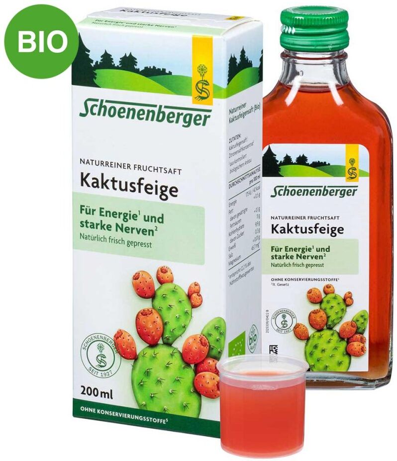 Schoenenberger Naturreiner Fruchtsaft Kaktusfeige