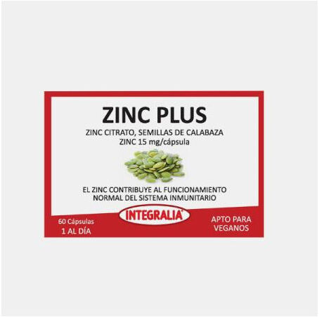 INTEGRALIA ZINC PLUS 60 CAPSULAS