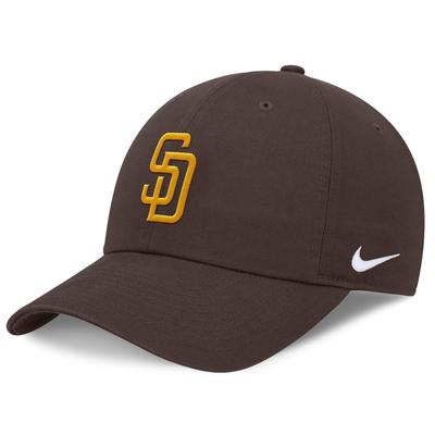 Baseball Cap NIKE "Nike Cap San Diego Padres Nike OC", Jungen, Gr. M-L, braun (mehrfarbig), Baumwolle, Caps