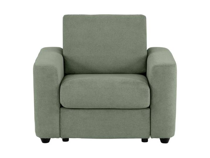 Fauteuil manchettes CURVE NICARAGUA tissu Crown vert