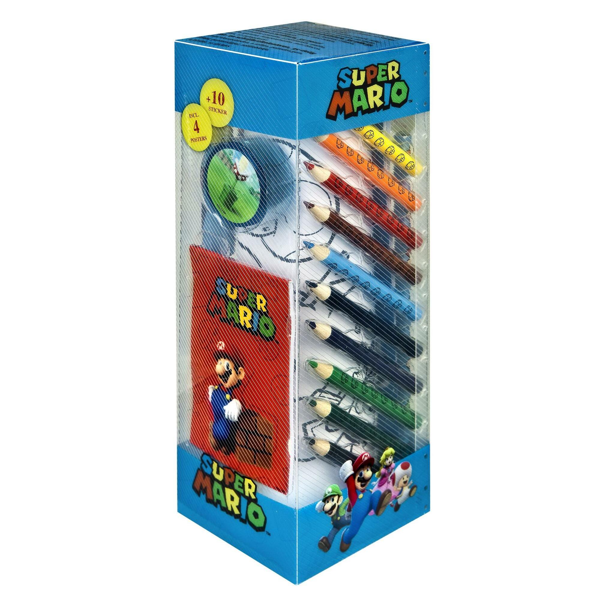 Undercover Super Mario Stationery Set Tower 35dlg (830.222255)