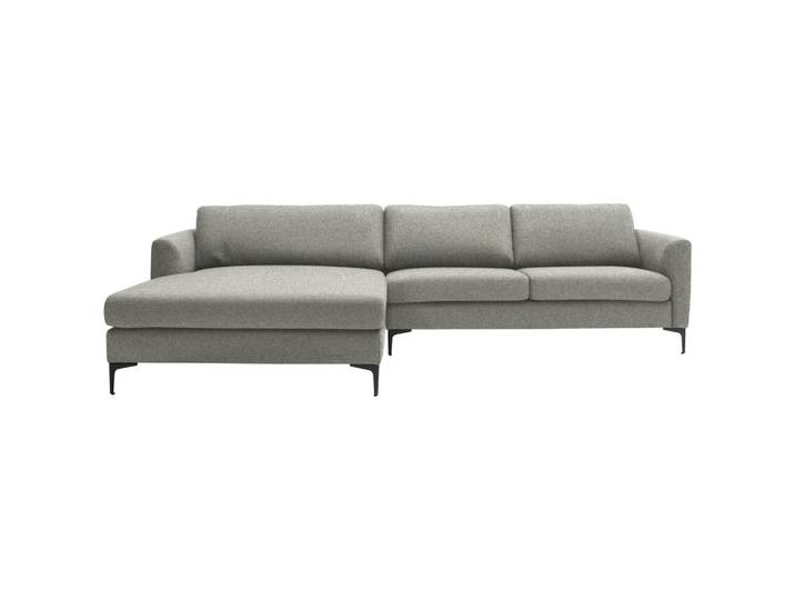 Schöner Wohnen Ecksofa, Taupe, Metall, Ottomane links, L-Form, 310x195 cm, Typenauswahl, Fußauswahl, Lederauswahl, Stoffauswahl, planbar, Armteilvarianten, Hocker erhältlich, individuell planbar, Wohnzimmer, Sofas & Couches, Wohnlandschaften, Ecksofas