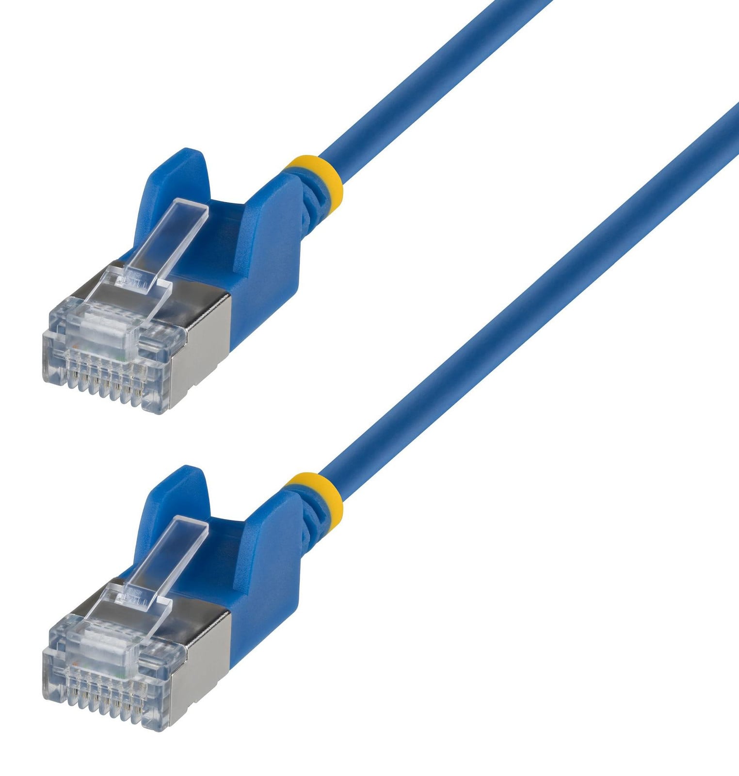 StarTech Cat6a Ultradunne Ethernet Kabel, U/FTP, PoE, 500MHz, 0,5 meter, Blauw