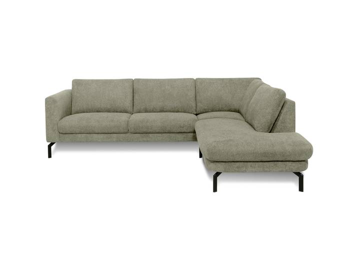 Stilvolles Ecksofa Gomero Stoff blassgrün B 264 cm T 220 cm - Ecksofa