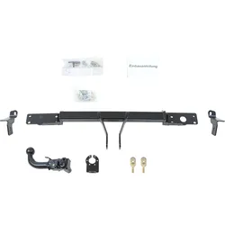 AUTO-HAK Anhängerkupplung abnehmbar Kugelstange von hinten gesteckt - FIAT PANDA / PANDA CLASSIC