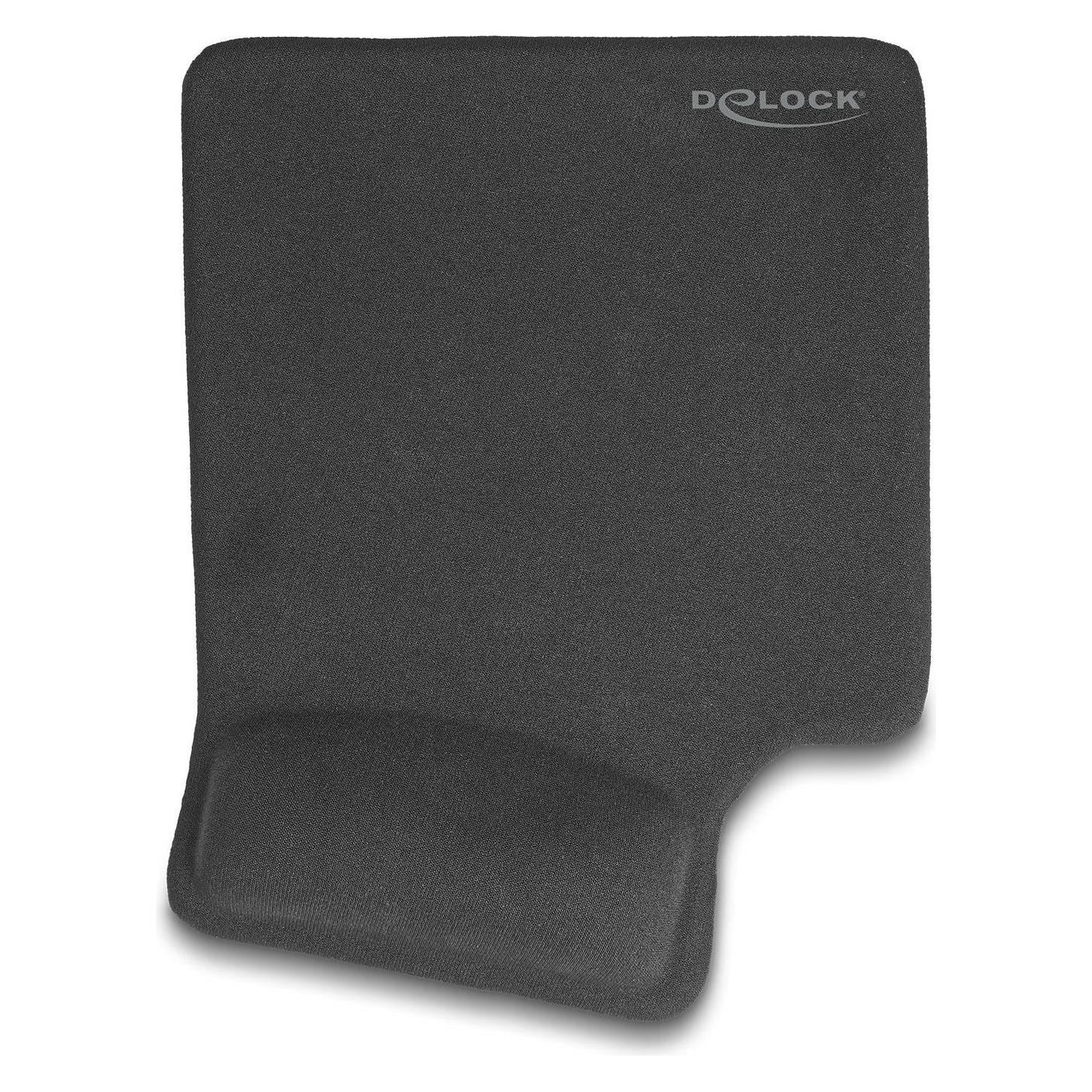 Delock Ergonomisches Mauspad mit Gel Handballenauflage Linkshänder schwarz (12111)