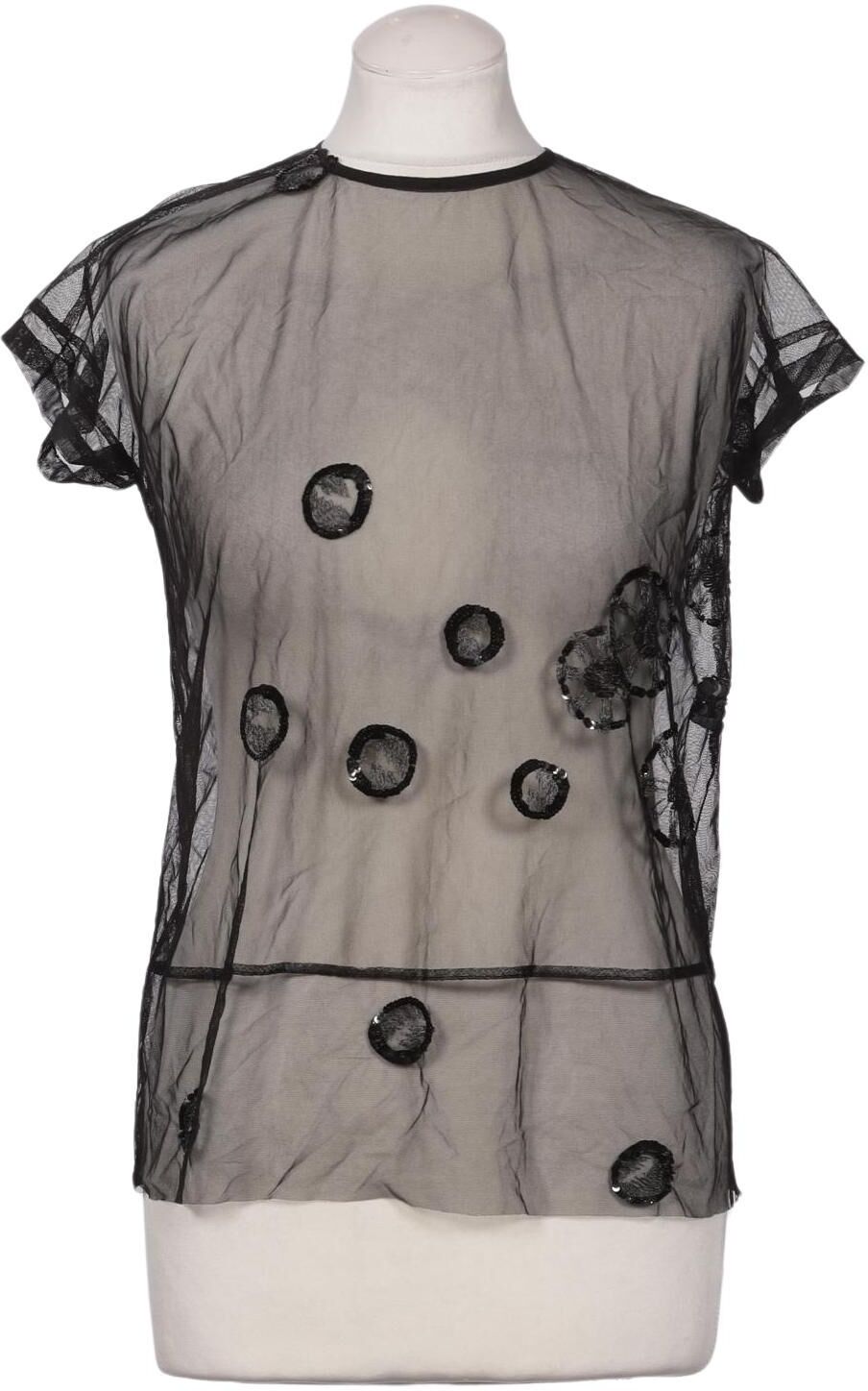 Dries van Noten Damen Bluse, Schwarz, Gr. EU 36 (FR 38), kein / Etikett - Second Hand
