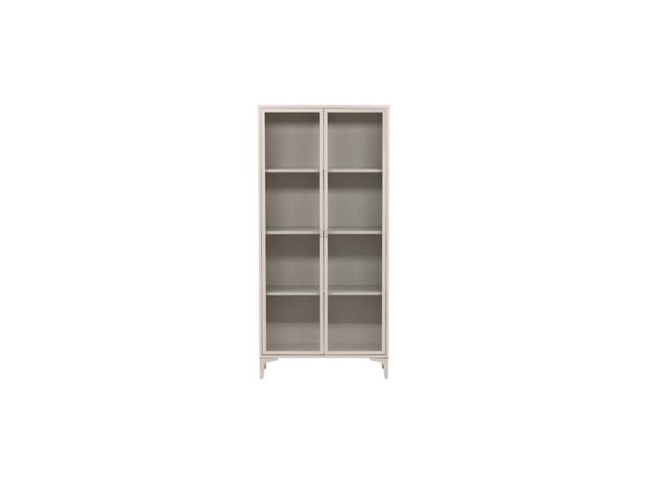 Buffet haut avec portes vitrées en métal 190cm DIDI métal + verre