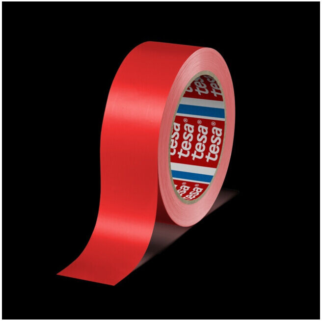 tesa 60404, PVC, rouge 66 m x 12 mm (60404-00008-00)