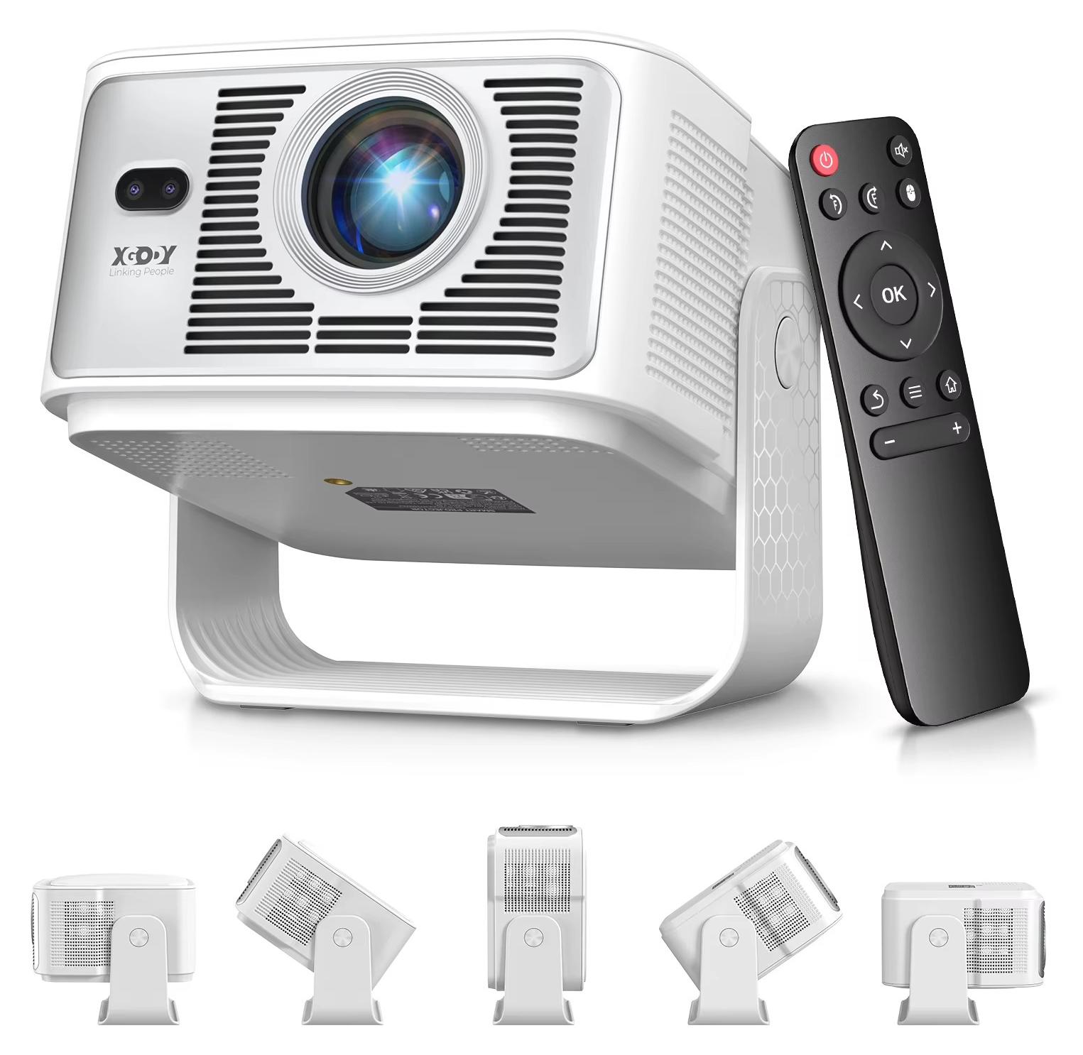 Gimbal-Beamer - A7 - 900 ANSI-Lumen - Full HD 1080p - Automatische Keystone-Korrektur - Android - 40-120 Zoll