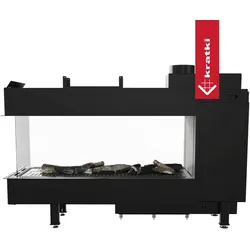 Gaskamin KRATKI LEO 100 Raumteiler Propan Butan Ø 100/150 9,5 kW