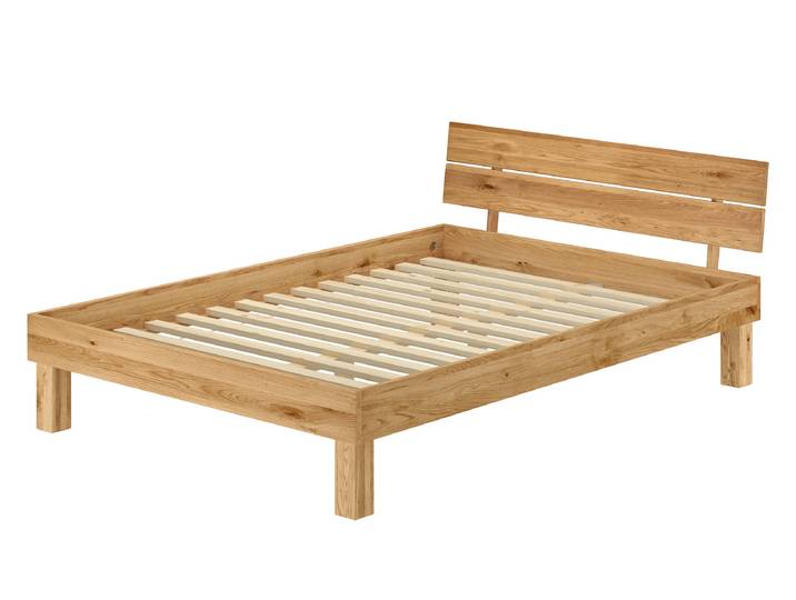 Ehebett Doppelbett Holzbett aus Eiche Massiv 160x200 cm Geölt