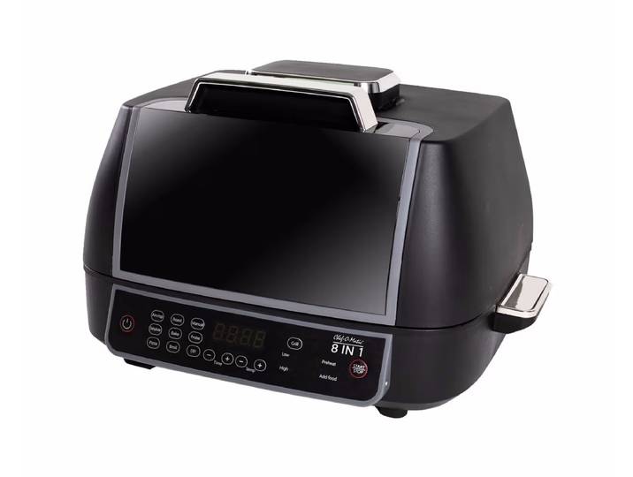 BEST DIRECT Chef o Matic Indoor GRILL Multifunktionsofen 8 in 1 8 in 1 Indoor Grill – Mini Backofen – schwarz