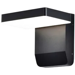 LED Wandleuchte  Außenwandleuchte Fassade schwenkbar Schwarz Aluminium IP65