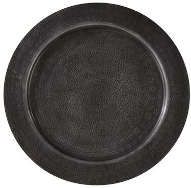 Saro Lifestyle Aluminum Charger Plates With Hammered Design (Set of 4)