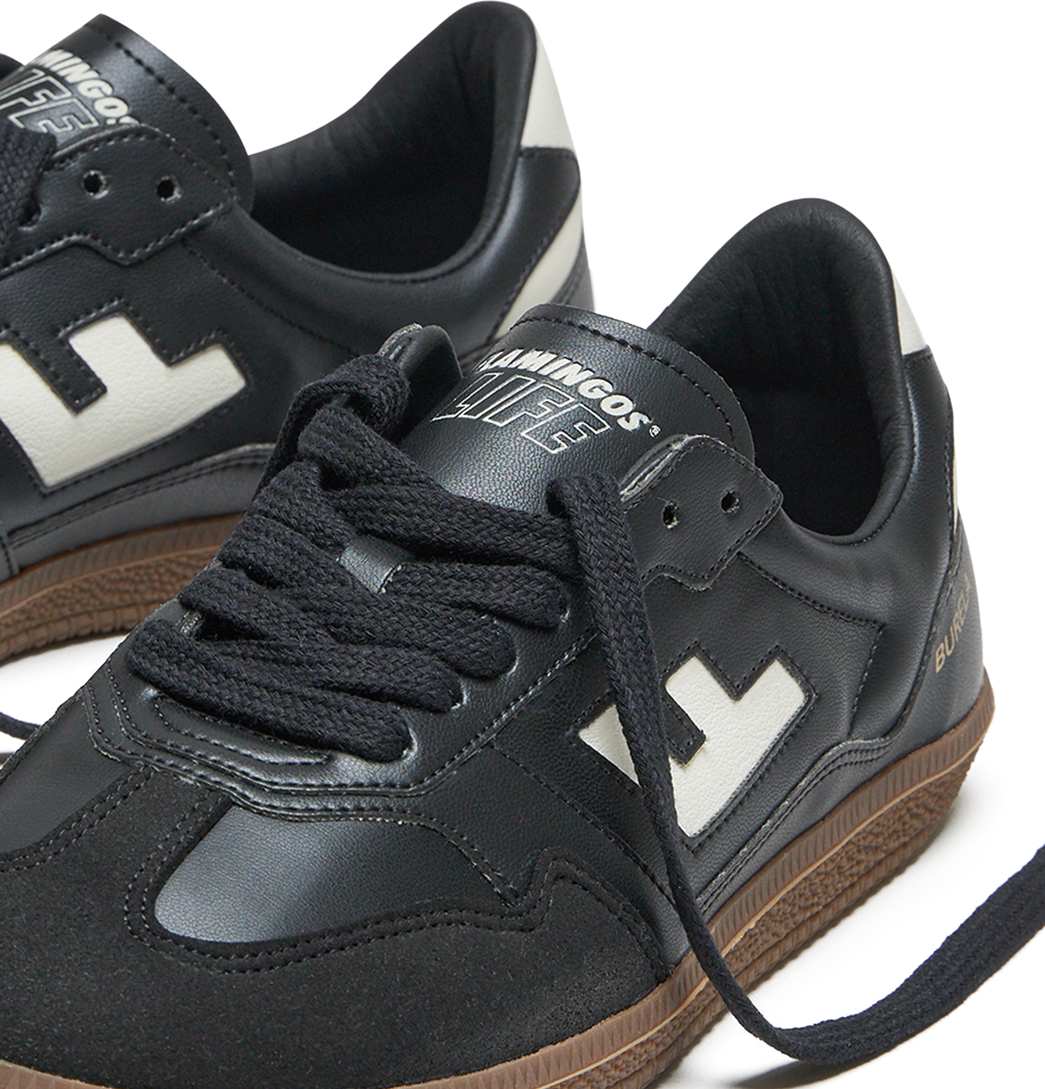 Sneaker FLAMINGOS LIFE "BURELA SLIM", Damen, Gr. 36, schwarz, Textil, Schuhe Sneaker schwarz 36