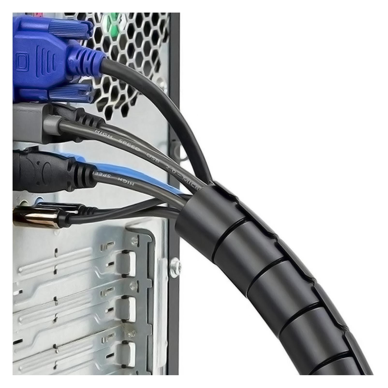 Aisens Cable Organizer Spiral 25mm 1m Black (A151-0406)