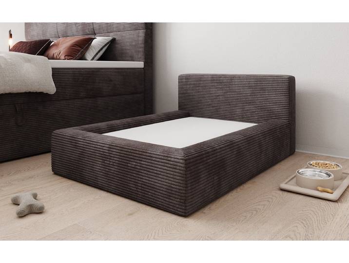 Hundebett LupoLounge 110x80 cm in Cord - 110x80 cm - Braun - Cord - Luxusbetten24