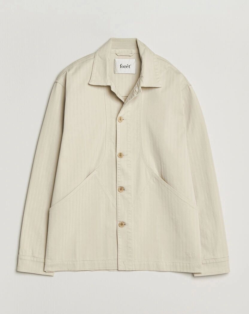 Forét Berry Herringbone Overshirt Oat