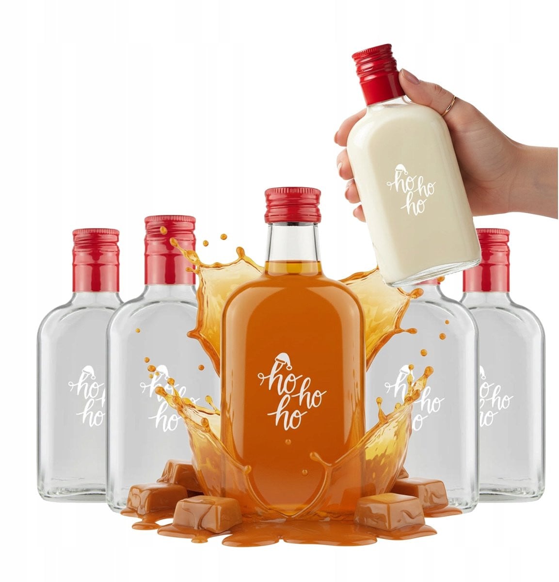 Bimberek Decoratieve Fles Ho Ho Ho Design Kersteditie 200ml